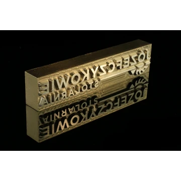HOTSTAMP - Matryca / Pieczęć do wyciskania logotypu na gorąco i zimno - wymiary matrycy: 100x22mm - CNC