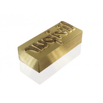 HOTSTAMP - Matryca / Pieczęć do wyciskania logotypu na gorąco i zimno - wymiary matrycy: 57x25mm