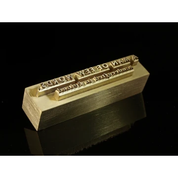 HOTSTAMP - Matryca/Pieczęć do wyciskania logotypu na gorąco i zimno - wymiary matrycy: 50x12mm - CNC i LASER