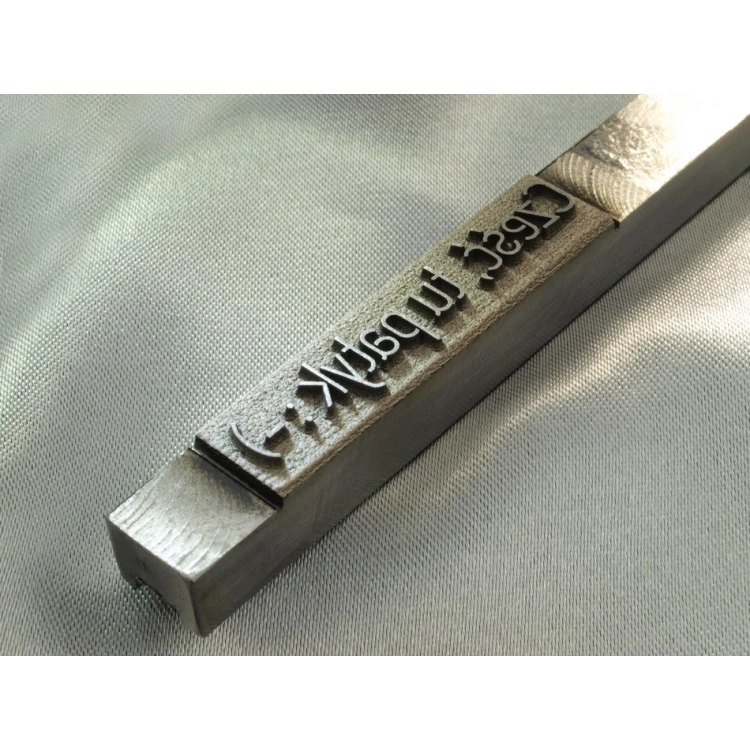 HOTSTAMP - Matryca / Pieczęć stalowa do wyciskania logotypu na gorąco