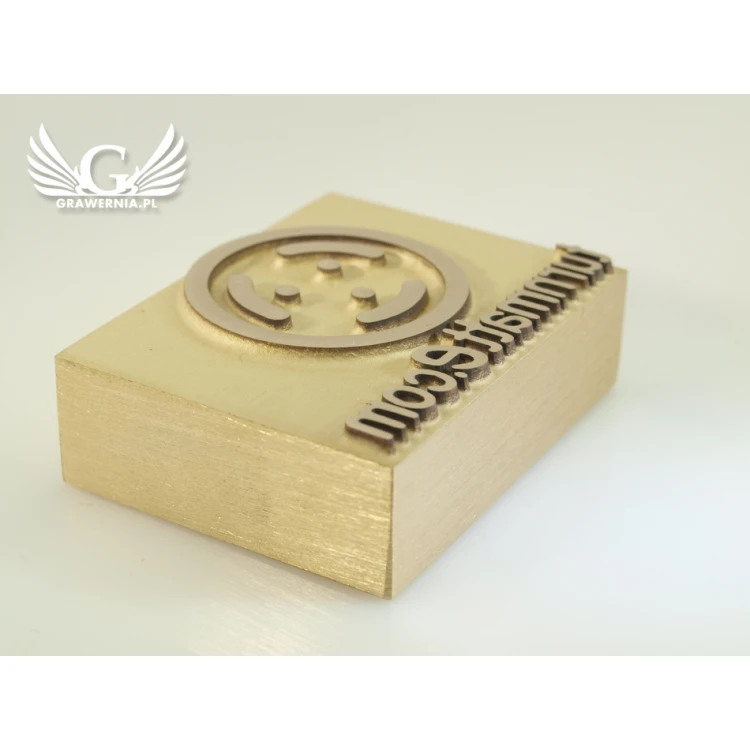 HOTSTAMP - Matryca / Pieczęć do wyciskania logotypu w drewnie na gorąco - wymiary: 45x35mm