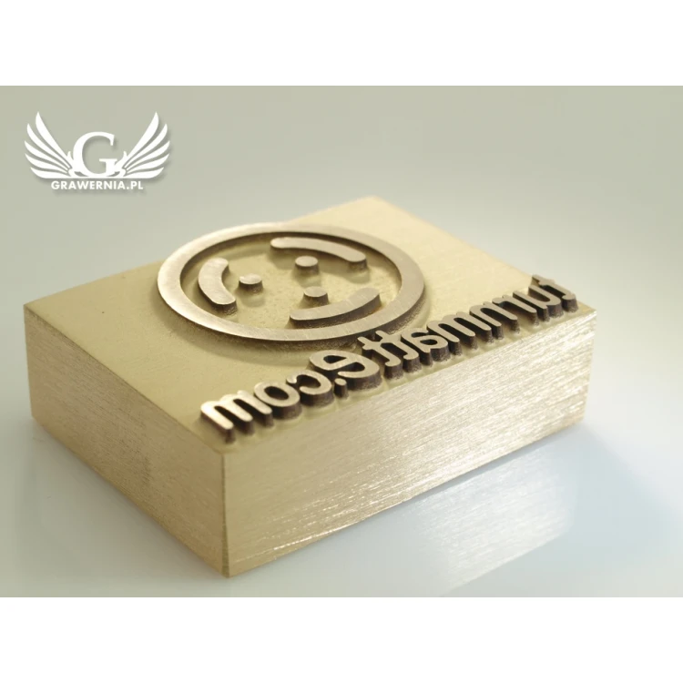 HOTSTAMP - Matryca / Pieczęć do wyciskania logotypu w drewnie na gorąco - wymiary: 45x35mm