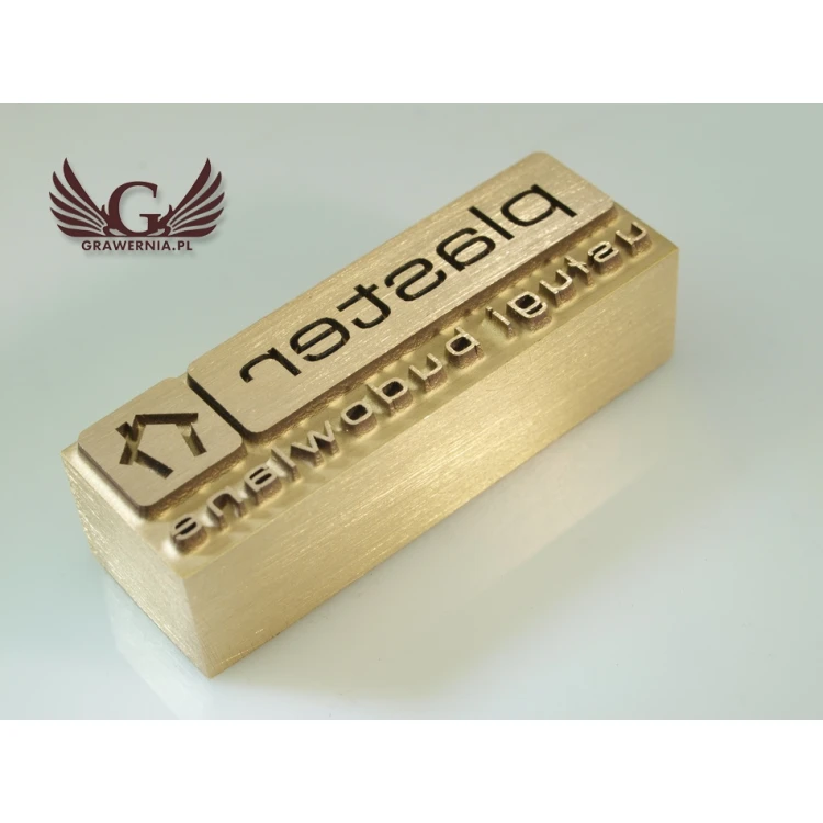 HOTSTAMP - Matryca/Pieczęć do wyciskania logotypu w drewnie na gorąco - wymiary: 50x16,5mm