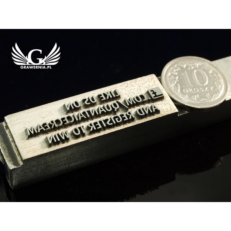 HOTSTAMP - Matryca / Pieczęć stalowa do wyciskania logotypu na gorąco