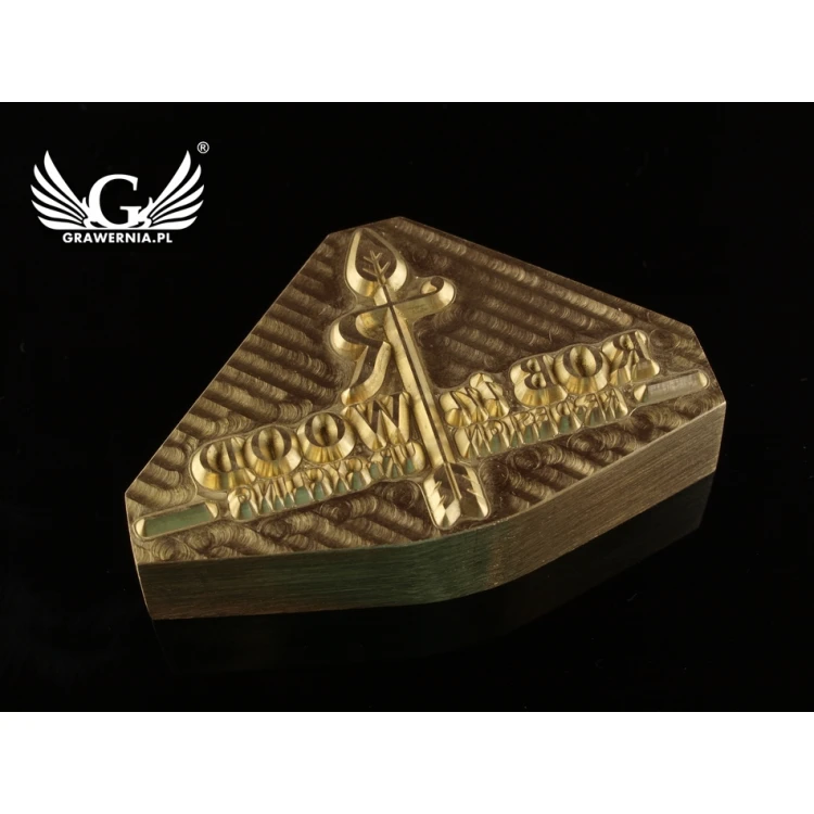 HOTSTAMP - Matryca / Pieczęć do wyciskania logotypu na gorąco i zimno - wymiary matrycy: 56x35mm - CNC