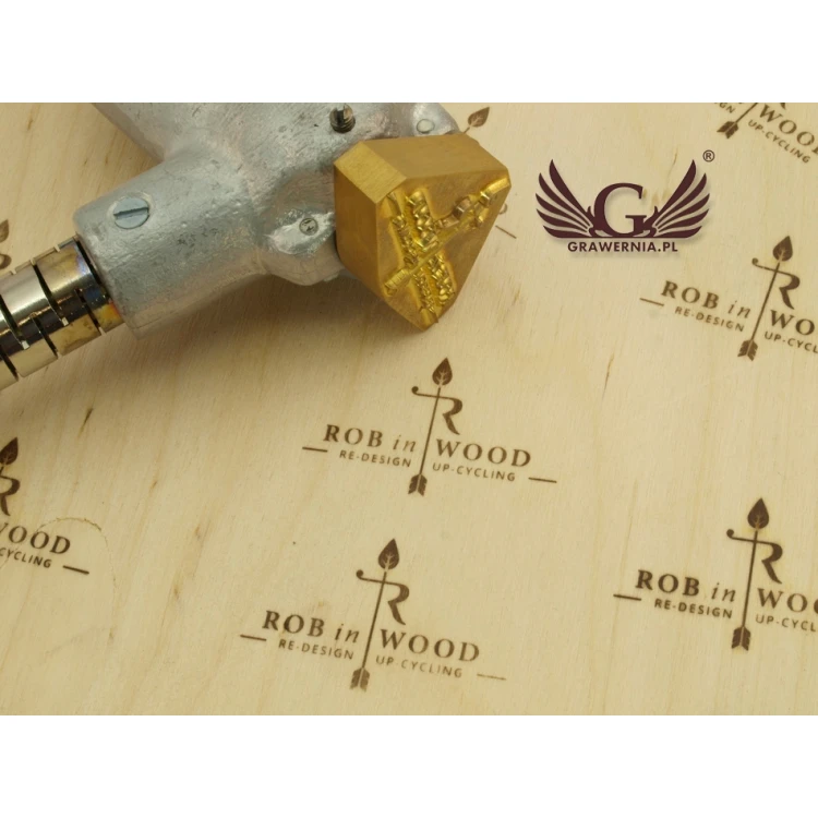 HOTSTAMP - Matryca / Pieczęć do wyciskania logotypu na gorąco i zimno - wymiary matrycy: 56x35mm - CNC
