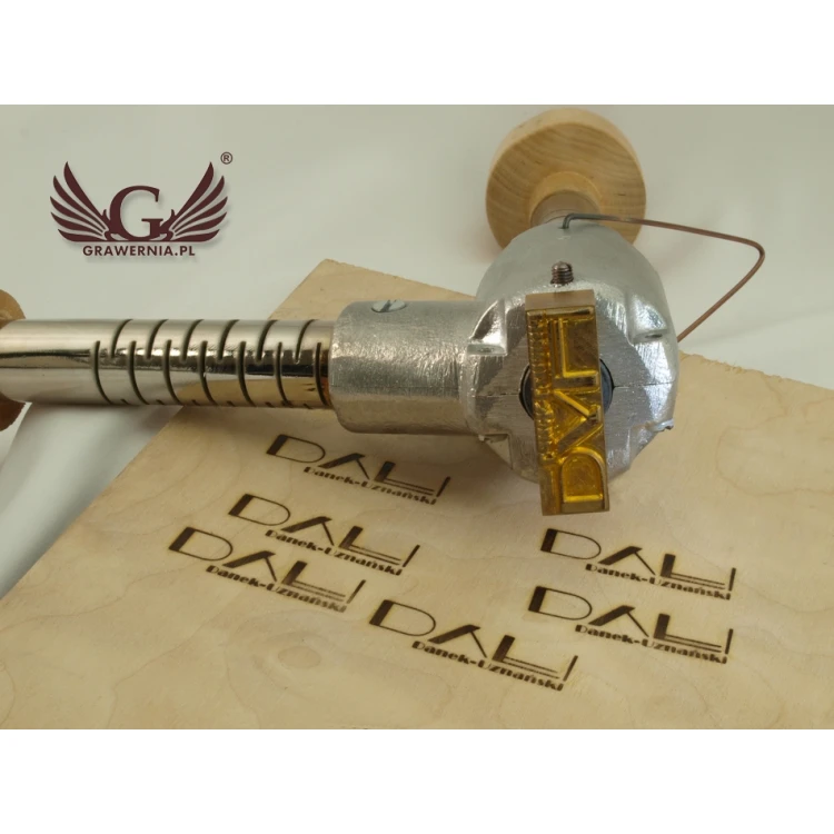 HOTSTAMP - Matryca/Pieczęć do wyciskania logotypu na gorąco i zimno - wymiary matrycy: 47x15mm - CNC