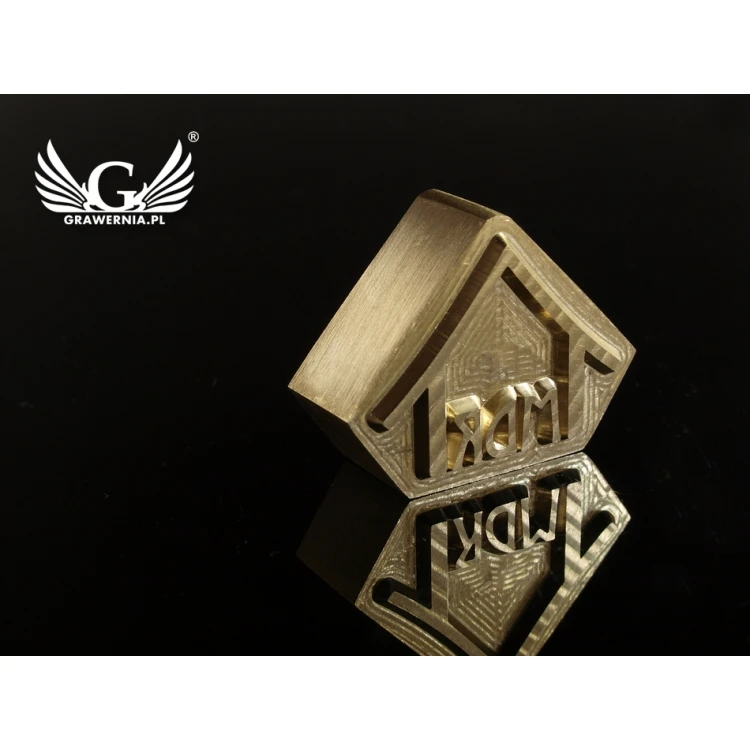 HOTSTAMP - Matryca / Pieczęć do wyciskania logotypu na gorąco i zimno - wymiary matrycy: 32x25mm - CNC