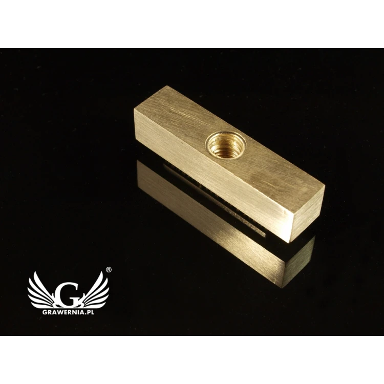HOTSTAMP - Matryca/Pieczęć do wyciskania logotypu na gorąco i zimno - wymiary matrycy: 50x12mm - CNC i LASER