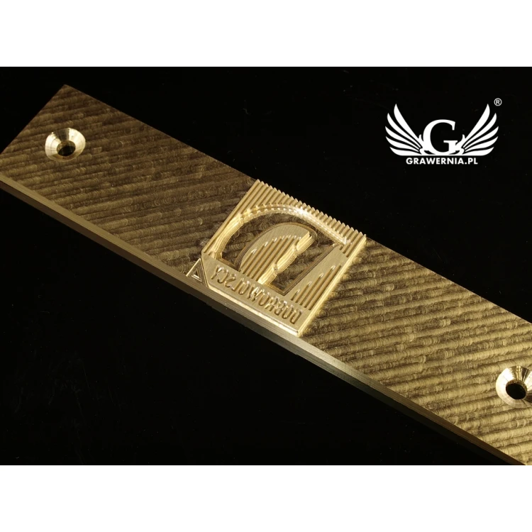 HOT STAMPING - Matryca/Pieczęć do wyciskania logotypu na gorąco i zimno - wymiary matrycy: 149x31mm - CNC