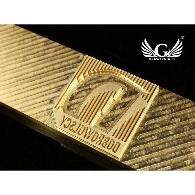 HOT STAMPING - Matryca/Pieczęć do wyciskania logotypu na gorąco i zimno - wymiary matrycy: 149x31mm - CNC