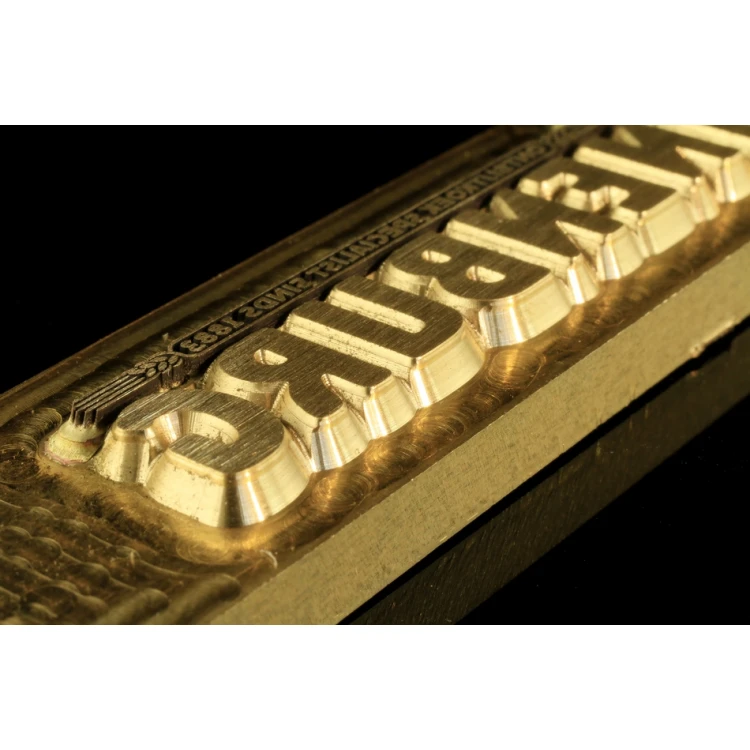 HOTSTAMP - Matryca / Pieczęć do wyciskania logotypu na gorąco i zimno - wymiary matrycy: 113x24mm - CNC i LASER