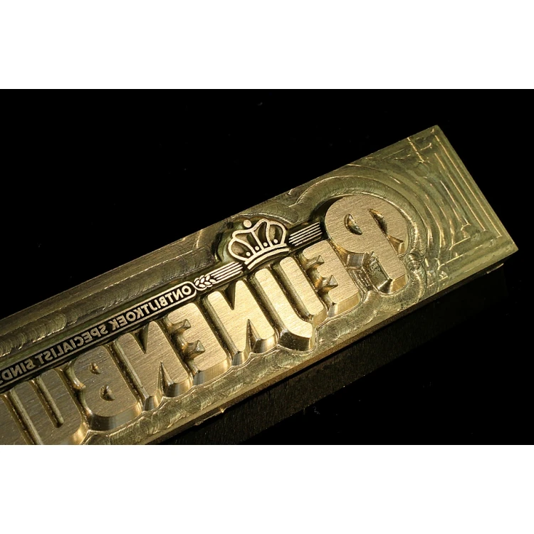 HOTSTAMP - Matryca / Pieczęć do wyciskania logotypu na gorąco i zimno - wymiary matrycy: 113x24mm - CNC i LASER