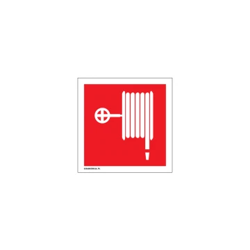 Hydrant wewnętrzny - tabliczka przeciwpożarowa wym. 150x150mm - PVC - kolorowy druk UV - BHP126