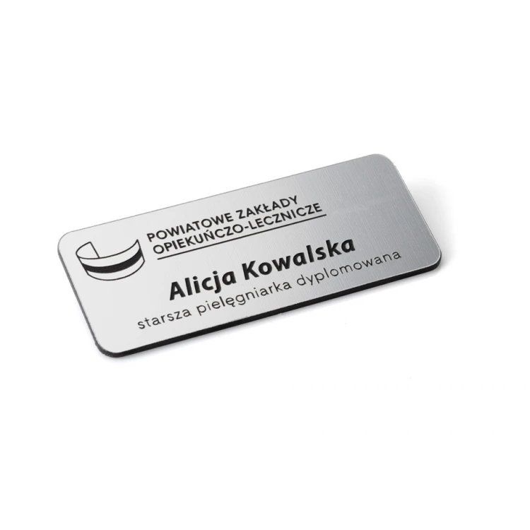 Identyfikator dla pracownika - Srebrny - ID005