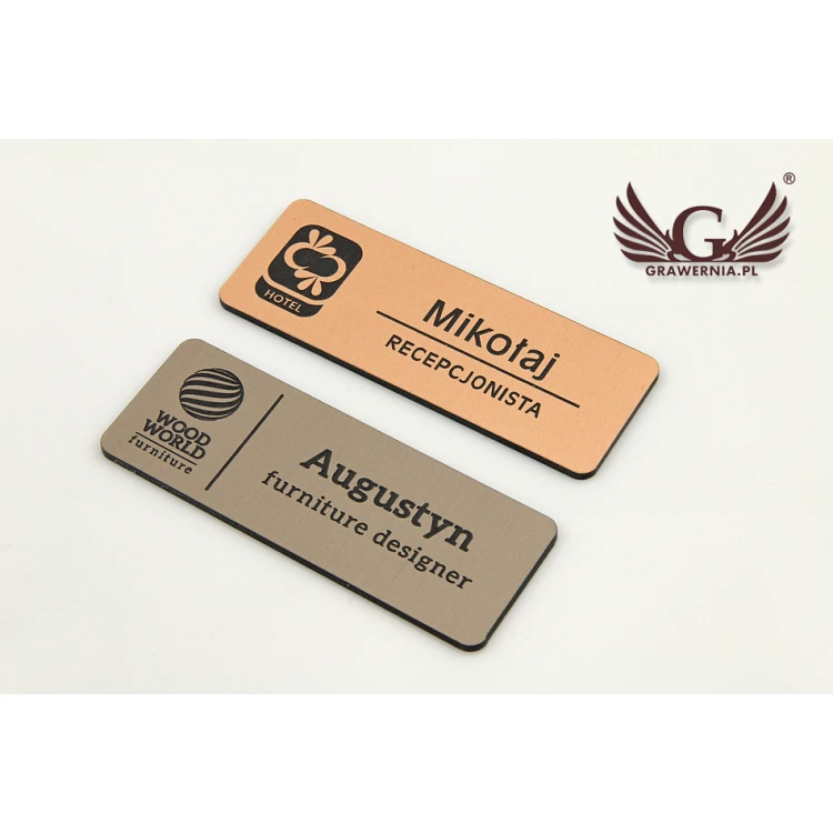 Identyfikator - medium kolor miedziany lub caffe latte - ID053