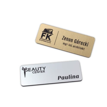 Identyfikator - medium kolor złoty lub srebrny - ID055
