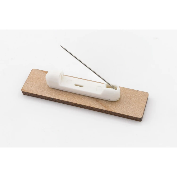 Identyfikator drewniany - slim - drewno klonowe premium - wym. 70x15mm - ID101