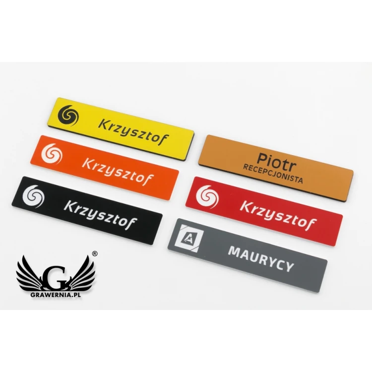 Identyfikator - slim multikolor - 70x15mm - ID056