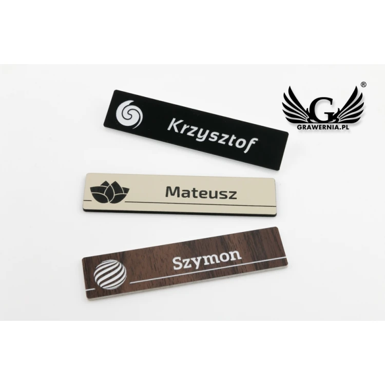 Identyfikator - slim multikolor - 70x15mm - ID056