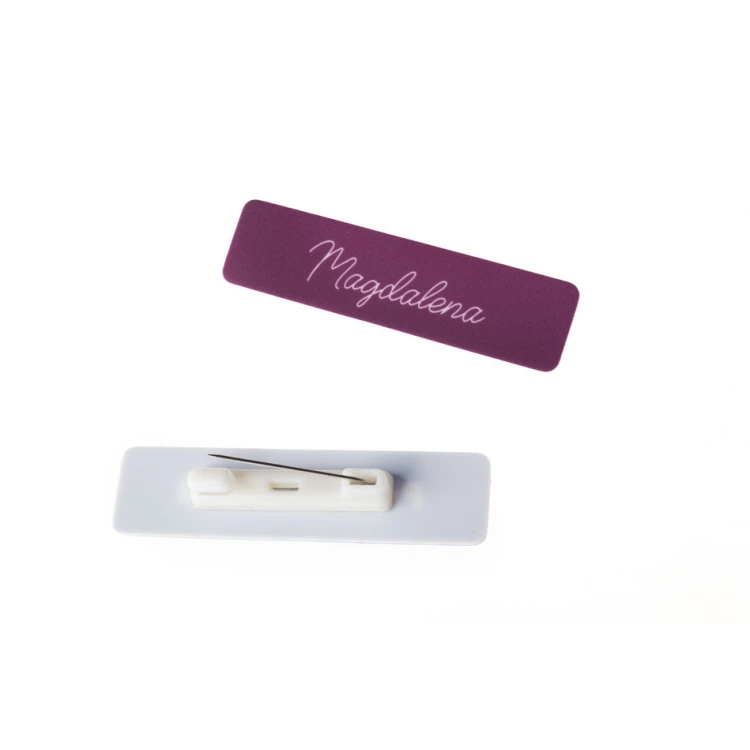 Identyfikator z nadrukiem UV - tworzywo HIPS - wym. 67x17mm - ID119