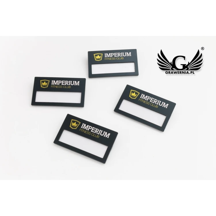 Identyfikator z okienkiem - kolorowy druk UV - ID066