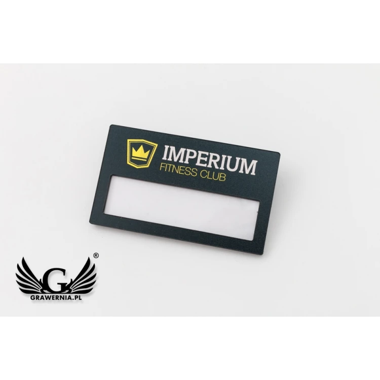 Identyfikator z okienkiem - kolorowy druk UV - ID066