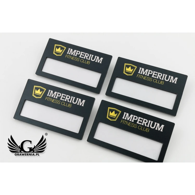 Identyfikator z okienkiem - kolorowy druk UV - ID066