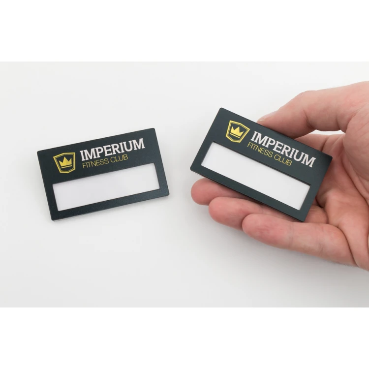 Identyfikator z okienkiem - kolorowy druk UV - ID066