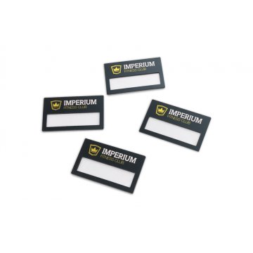Identyfikator z okienkiem - kolorowy druk UV - ID066