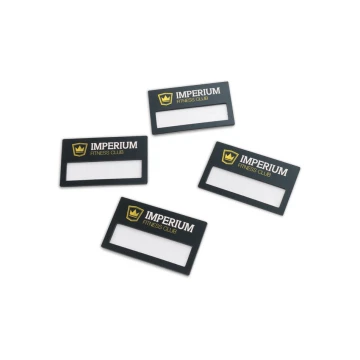 Identyfikator z okienkiem - kolorowy druk UV - ID066