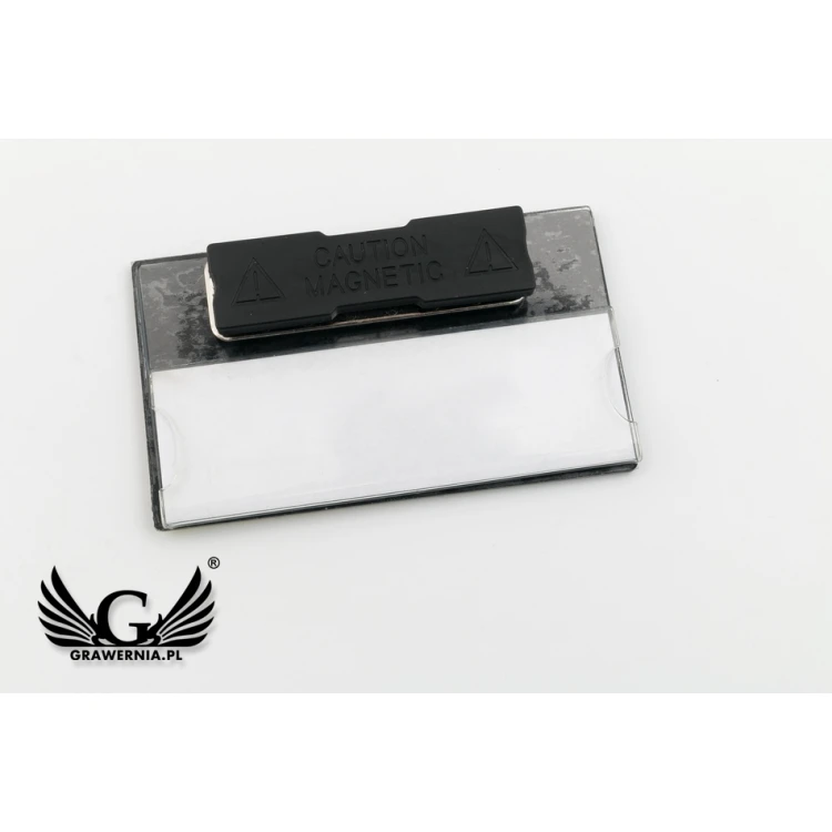 Identyfikator z okienkiem - multikolor B - wym: 67x40mm - ID069