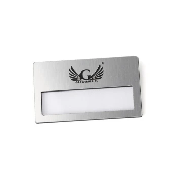 Identyfikator z okienkiem - Silver B - ID022