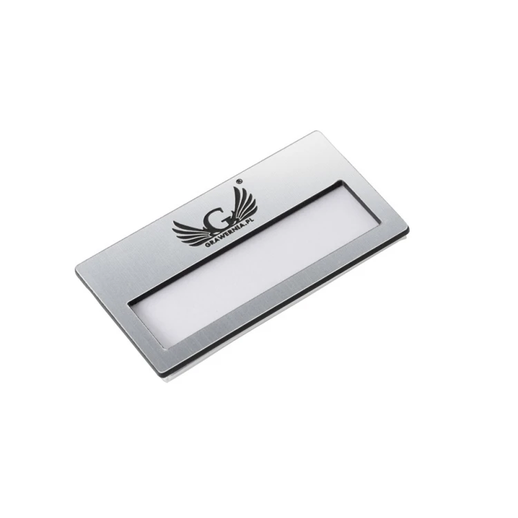 Identyfikator z okienkiem - Silver M - ID023