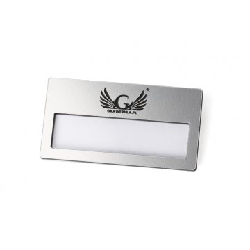 Identyfikator z okienkiem - Silver M - ID023