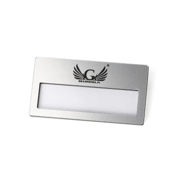 Identyfikator z okienkiem - Silver M - ID023