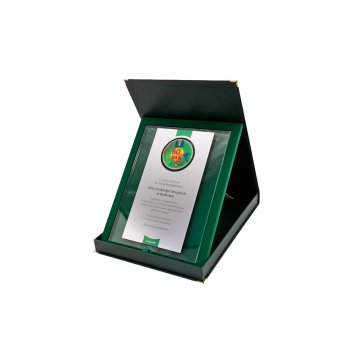 JUBILEUSZOWY DYPLOM SZKLANY - KOLOROWY DRUK UV - DUV037