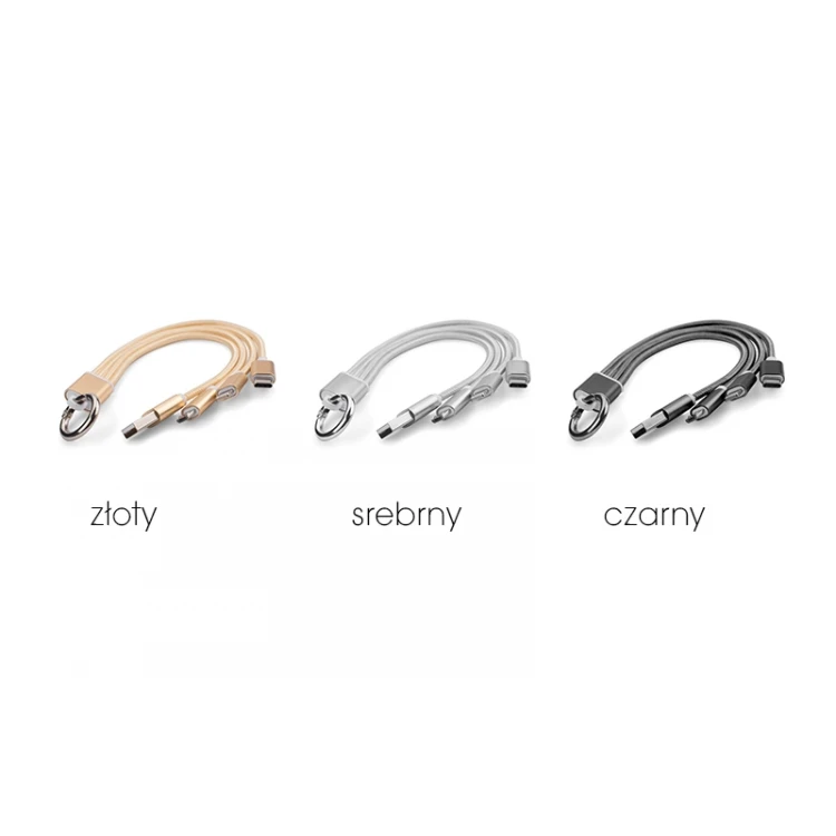 Kabel USB 3 w 1 Toronto - dowolny grawer - BP95