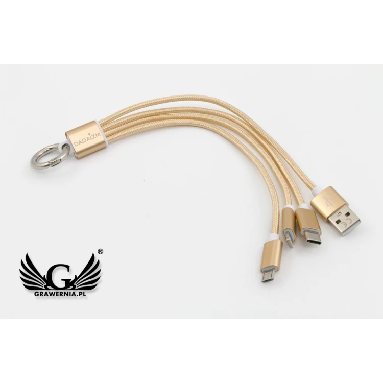 Kabel USB 3 w 1 Toronto - dowolny grawer - BP95