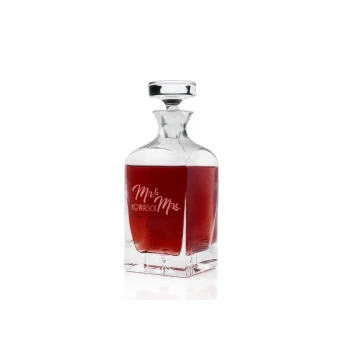 Karafka z grawerem do nalewek lub whisky - LAMBERT - Ms & Mrs - KAR044