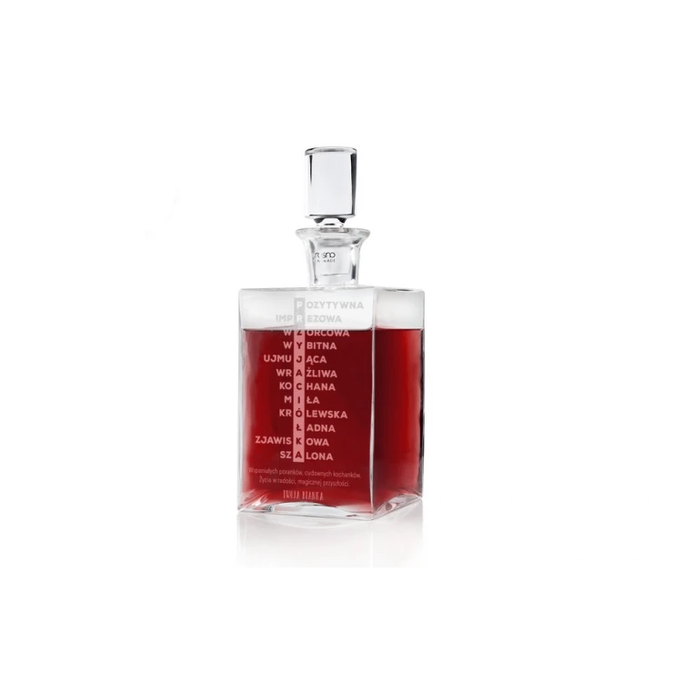 Karafka z grawerem do nalewek lub whisky - CAMEL - Prezent dla przyjaciółki - KAR034