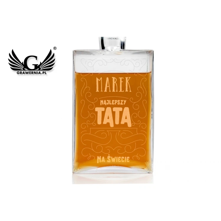 Karafka z grawerem do whisky lub nalewek - CAMEL - Prezent dla taty - KAR017