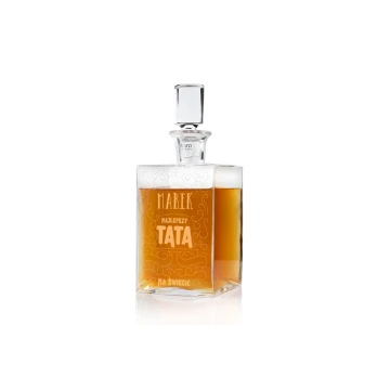 Karafka z grawerem do whisky lub nalewek - CAMEL - Prezent dla taty - KAR017