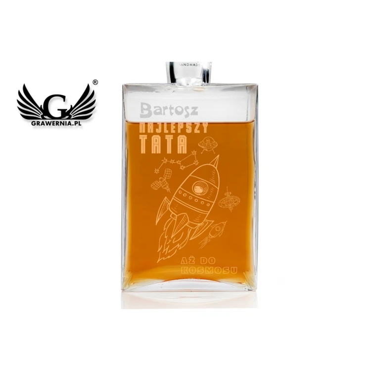Karafka z grawerem do whisky lub nalewek - CAMEL - Prezent dla taty - KAR018