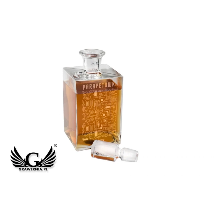 Karafka z grawerem do whisky lub nalewek - CAMEL - Parapetówka - KAR019