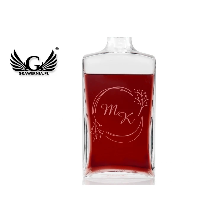 Karafka z grawerem do whisky lub nalewek - TREFL - Prezent Ślubny - KAR039