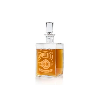 Karafka z grawerem do whisky lub nalewek - CAMEL - Prezent jubileuszowy - KAR030