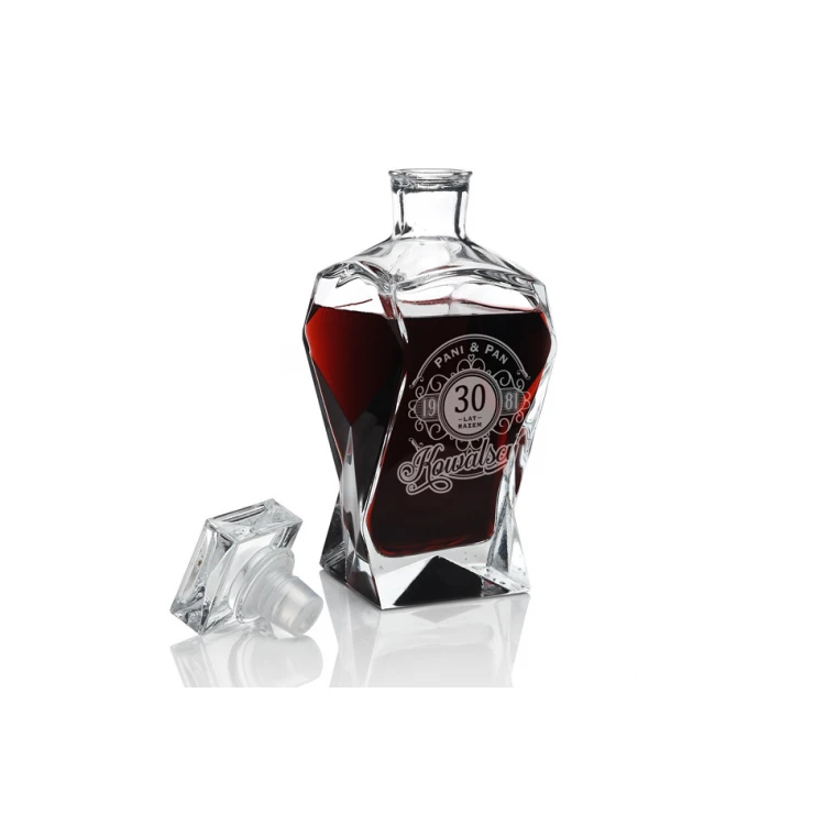 Karafka z grawerem do whisky, wina i nalewek - LOUIS - Rocznica Ślubu - KAR014