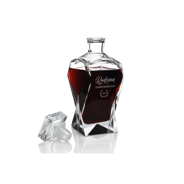 Karafka z grawerem do whisky, wina i nalewek - LOUIS - Rocznica Ślubu - KAR012