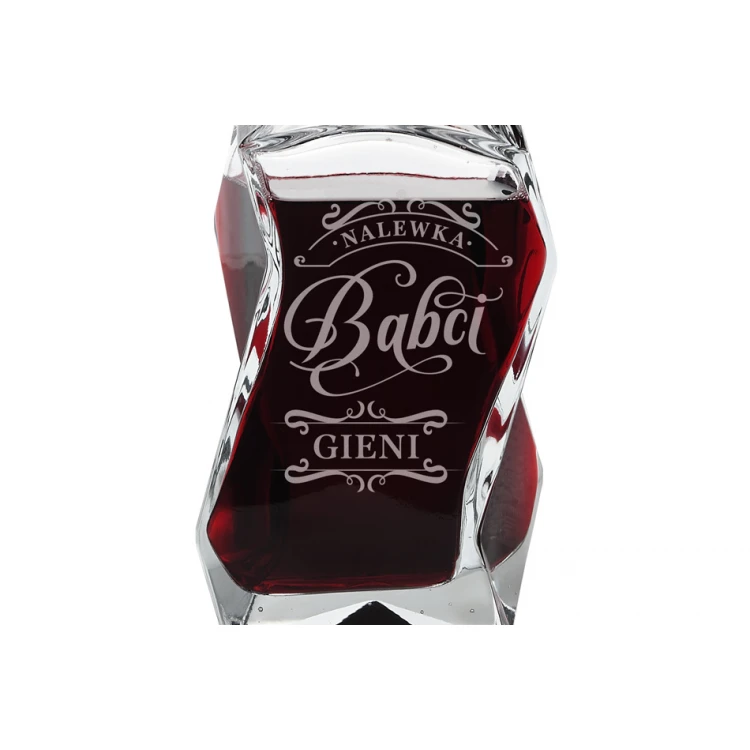 Karafka z grawerem do whisky, wina i nalewek - LOUIS - Nalewka Babci - KAR011